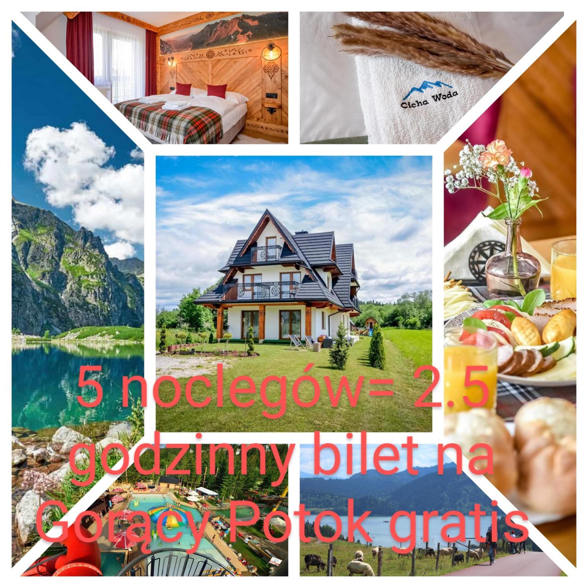 Cicha Woda 300 M Od Goracy Potok I Termy Szaflary Exterior foto